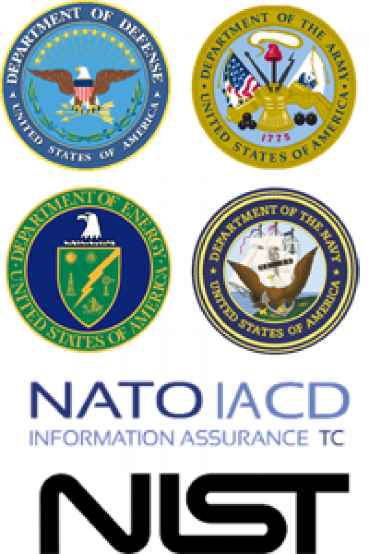 Logos of US and NATO organizations using Jetico DoD wipe standard