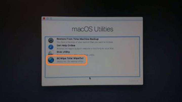 wiping macbook pro clean