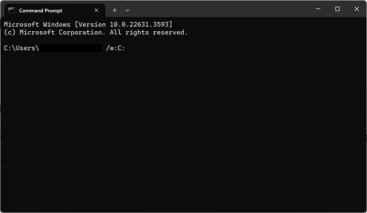 Screenshot showing command to wipe free space with Windows Terminal