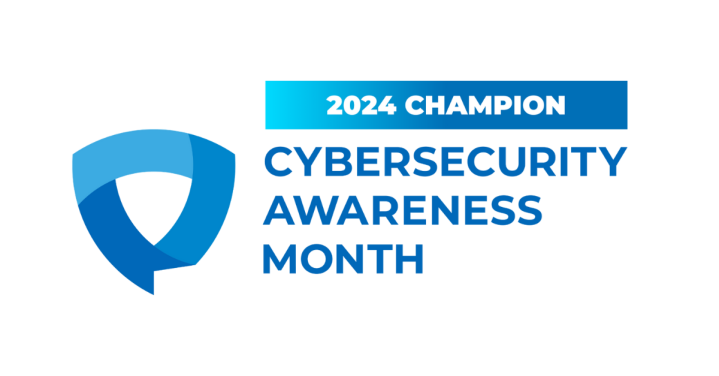 Badge for being a Cybersecurity Awareness Month Champion 2024