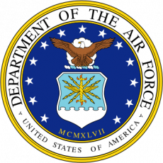 Official seal of the United States Air Force featuring an eagle, shield, and stars, used in a Jetico success story