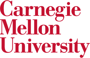 The official Carnegie Mellon University logo in red text, representing the prestigious academic institution