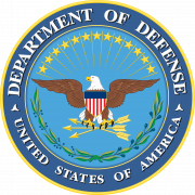 Official seal of the United States Department of Defense featuring an eagle, arrows, and olive branches